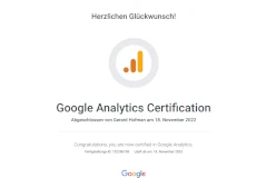 Google Analytics 4 Zertifikat