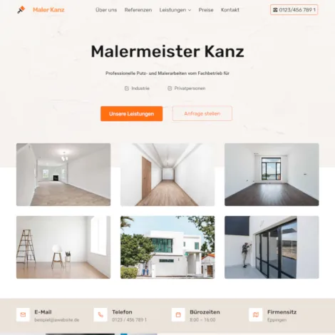 Website Malerbetrieb